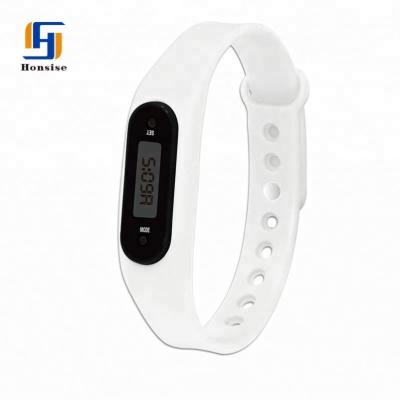 China Fashion Hot Sale Sports Silicone Distance Calorie Counter Pedometer Promotional Wristband for sale