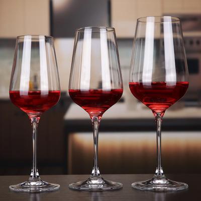 China Wholesale Unique Custom Logo Lead Free Long Stem Viable Luxury Clear Wine Glass Wine Glass for sale