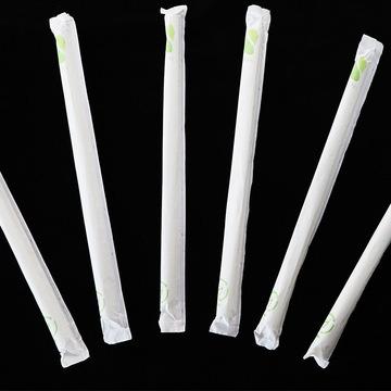 China 100% Biodegradable White Color Juice Drinking Straw PLA Biodegradable Eco Friendly Straws for sale