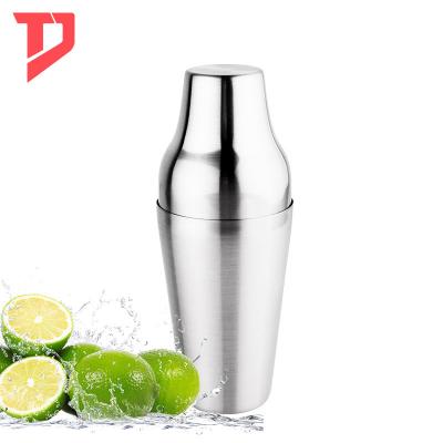 China Sustainable Bar Tools Stainless Steel Double Decker Cocktail Shakers for sale