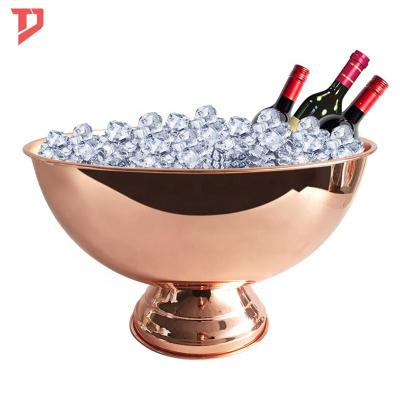 China Sustainable Hot Selling Custom Metal Champagne Beer Wine Ice Bucket Logo Beer Ice Bucket for sale