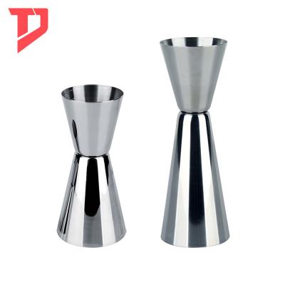 China Viable Double Bar Tool Stainless Steel Side Jigger 2/4CL For Cocktail Party for sale