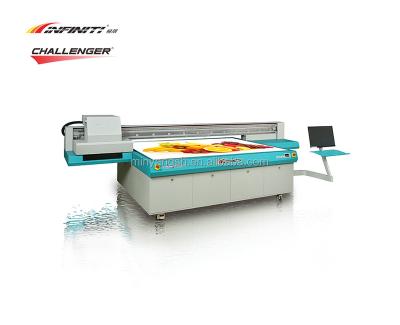 China CHALLENGER 1325T Toshiba CE4 Head Retail UV Flatbed Printer High Speed ​​UV Color Varnish Printing Machine for sale