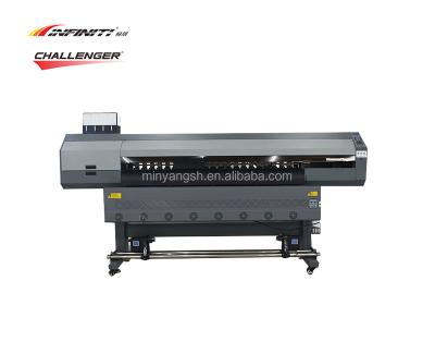 China CHALLENGER FY-1800MS I4 1.8M ECO Printer Signage Printing Indoor Vinyl Solvent Digital Cable Printing Shops Inkjet Printer with 4 Pcs I3200 E1 for sale