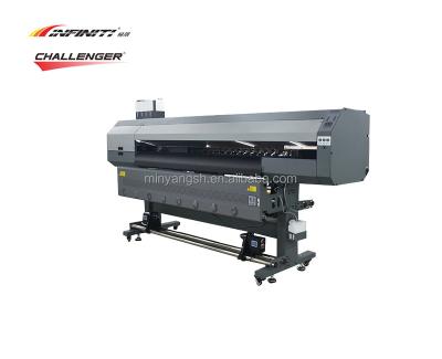 China Hotels INFINITI FY-1800MS I4 eco solvent inkjet printer for outdoor vinyl flex banner signage printing with 4 pcs I3200 E1 pritheads for sale