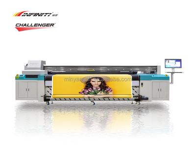 China Retail CHALLENGER FY-UV3200W PVC Printer Hybrid UV Film Soft Wallpaper Printing Leather UV Printer With Belt Support Feeding Table for sale