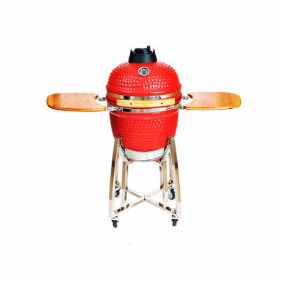 China Aliker Easily Assembled 18 Inch Ceramic Smoker BBQ BBQ Style Kamado Grills For Home And Garden for sale