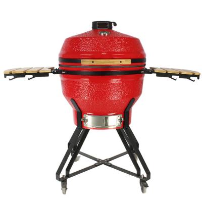 China New Design Aliker Large Size Ceramic Kamado Outdoor Garden Easily Assembled Ceramic Barbecue Grill for sale