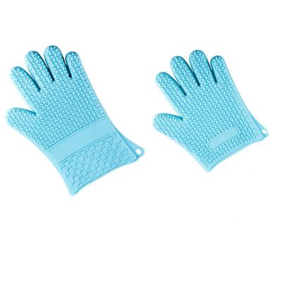 China Wholesale Good Flexibility ALIKER Kitchen Silicone Heat Resistant Microwave Oven Gloves for sale