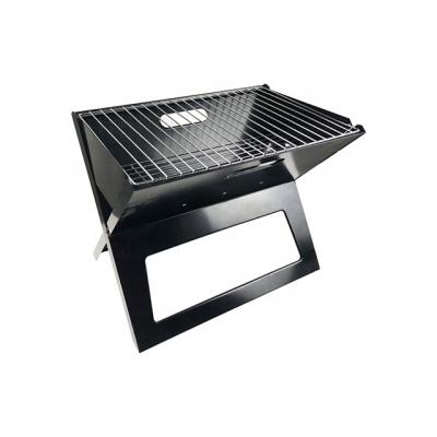 China ALIKER Porcelain Mini BBQ Grill Portable Foldable BBQ Grills Charcoal Easily Assembled for sale