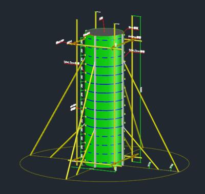 China Recycles 8-10 Times Latest Arrival Round Diameter 500mm Concrete Mark Formwork Column Square Circle For Construction for sale