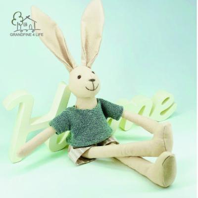 China Luxury Plush Grandfine Canvas Bunny Boy Toys Ears Long Cotton Stuffed Animal Plush Toy Rabbit Doll for sale