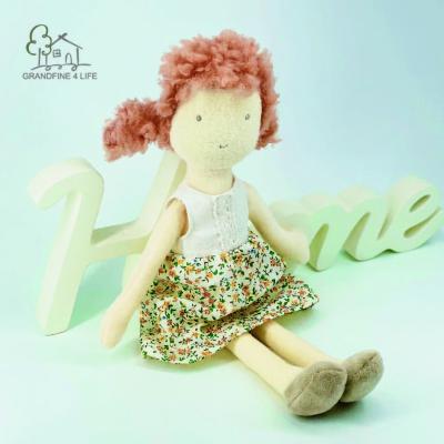 China Grandfine Soft Luxury Baby Girl Birthday Gift Toys Gift Soft Plush Toys Stuffed Doll For Baby for sale