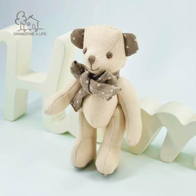 China Grandfine Luxury Handmade Cotton Stuffed Plush Dolls Stuffed Animals Gift Soft Canvas Bear Toy For Baby for sale