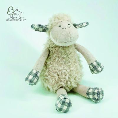 China Grandfine Gray Sheep Baby Plush Soft Toy Sheep Stuffed Animal Plush Toy for sale