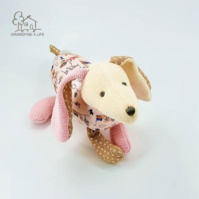 China Pink Cloth Doll Plush Toy Stuffed Toys Puppy Animals Newborn Baby Plush Toy Grandfine Doggie Gift for sale