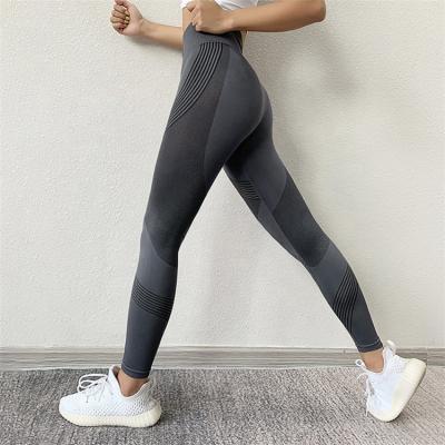 China Wholesale Antibacterial Women's Antibacterial Butt Gaiters Gym Workout Gym Fitness Yoga Pants Crac! crack! for sale