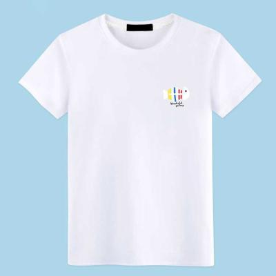 China Custom Printing High Quality 100% Cotton T Shirts Anti-Wrinkle Cotton T Shirts for sale