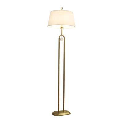 China Nordic luxury antique brass metal decorative modern vintage living room hotel floor lamp for sale