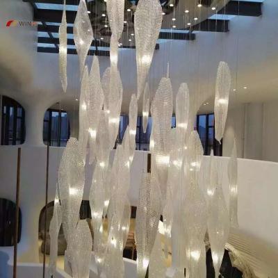 China Hotel Project Chandelier China Manufacturer New Design High Ceiling Hotel Lobby Minimalist Nordic Chandeliers for sale