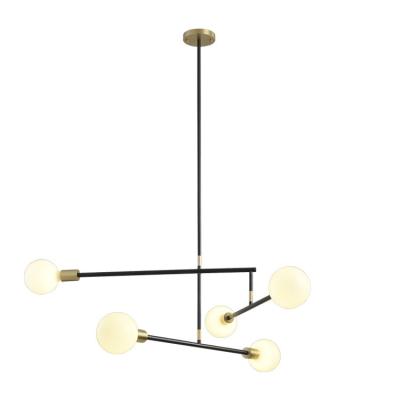 China Modern Simple Antique Black Brass Hotel Luxury Dining Industrial Pendant Lighting Chandelier for sale