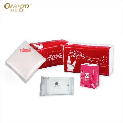 China Virgin Printed Disposable Wood Pastes Bamboo Custom Towel Pocket Soft Facial Tissue Paper Towels for sale