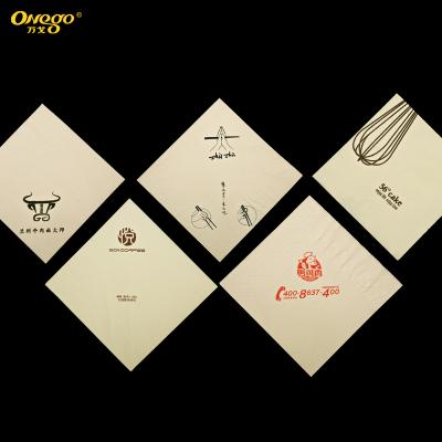 China Wholesale supplier hotel and restaurant printed disposable napkin fold paper 1/4 for sale