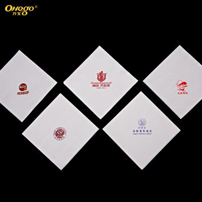 China White 1/4 Times Virgin Wood Pulp Print Personalized Dinner Lunch Napkin Paper Napkins for sale