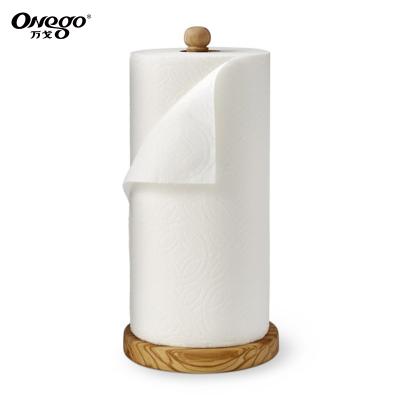 China Virgin Wood Pulp White Virgin Wood Pulp Kitchen Paper Towel Rolls With Stand Holder for sale