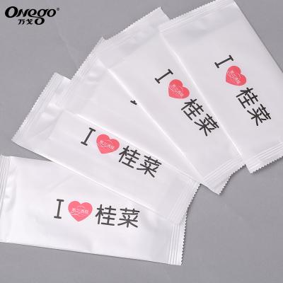 China Custom Cleaning Individual Package Hand Wipes Logo For Restaurants Advertising Promotion for sale