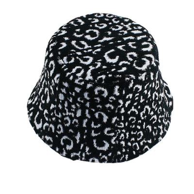 China Fashion Women Spring And Autumn Leopard Print Ladies Leisure Sun Protection Spots Adjustable Fisherman Hat Bucket Hat for sale