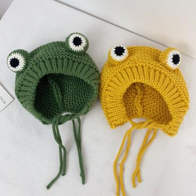 China COMMON Children Warm Beanie Baby Winter Hats Wholesale Fashion Animal Frog COMMON for sale