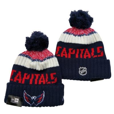 China Wholesale JOINT JOINT Ice Hockey Fans Warm Jacquard Winter Unisex Knit Beanies Hat for sale