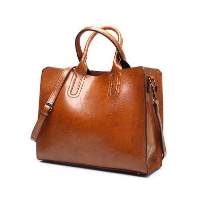 China Trendy Fashionable Vintage PU Leather Lady Shoulder Bag Female Summer Daily Shopping Handbag for sale