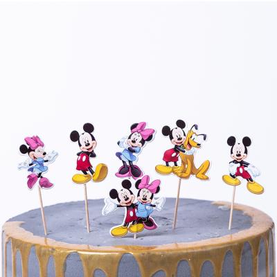 China Paper+plastic+wood cake toppers party cupcake decorating kids birthday party suppliers cupcake toppers for sale