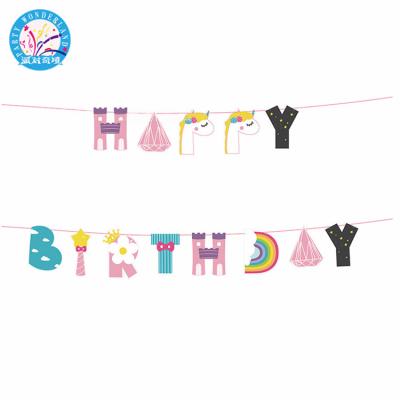 China Party Decoration Baby Shower Birthday Party Flag Banner Boy Girl Shape Festival Seeds Chair Decoration Burgee Pennant for sale