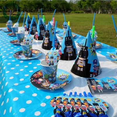 China Kids Birthday Party Supplies Set Cartoon Flying Man Gifts Party Decoration New Products Good Prices for sale