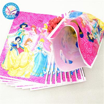 China Plastic Aurora White Princess Jasmine Cinderella Party Decoration Ariel Snow Belle Gift Candy Loot Bag Kid Birthday Party Supplies Decoration for sale