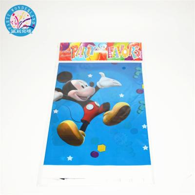 China Cartoon Characters Mickey Kid Happy Birthday Modern Disposable Printed Tablecloths for sale