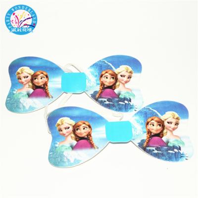 China 2019 Wedding Princess Birthday Wedding Favors Frozen Paper Bow Tie Photo Prop For Party Supplies for sale