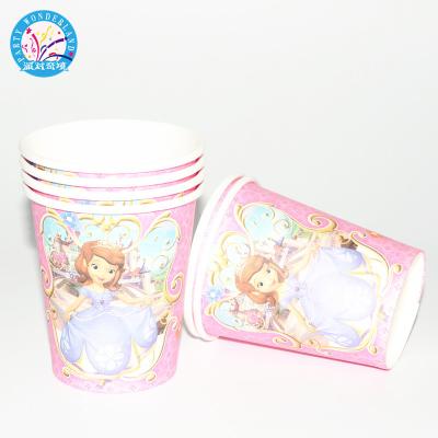 China Party Decoration Princess Sophia Kids Birthday Party Supplies Party Decoration Sets Garland Dishes Cups Baby Shower Paper Supplies for sale