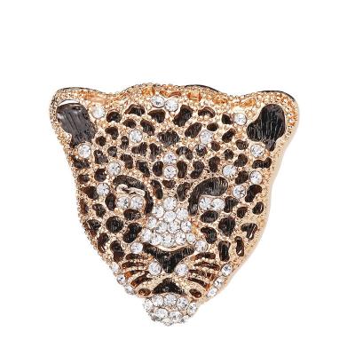 China Trendy Animal Brooches Alloy Leopard Tiger Women Fashion Men Animal Gold Plated Brooches For Women 2022 Party Wedding Gifts for sale