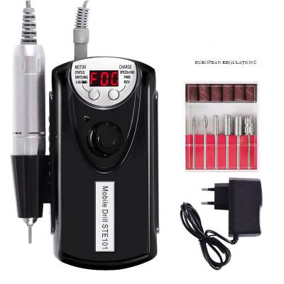 China Nail Art Beauty Factory Sale Rechargeable Manicure Portable Electric Nail Drill Machine for sale