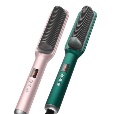 China Commercial Factory Hot New Electric Hair Straightener Sweep Hair Comb Straighteners Curling Hair Styler Tool for sale