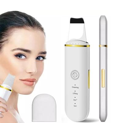 China Hot Selling New Ultrasonic Skin Scrubber Deep Cleansing Deep Cleansing Face Scrubber Vibrating Facial Skin Care Products for sale