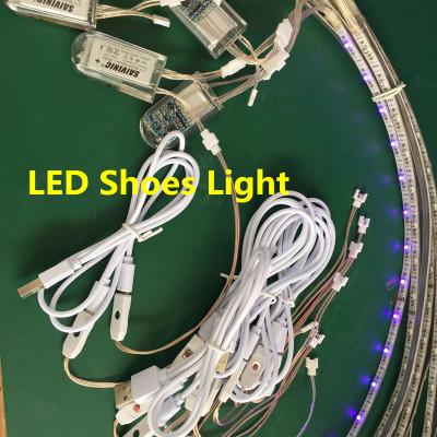 China Factory Price Aluminum Led Shoe Strip Light USB Rechargeable Battery Operated Led Shoes Light for sale