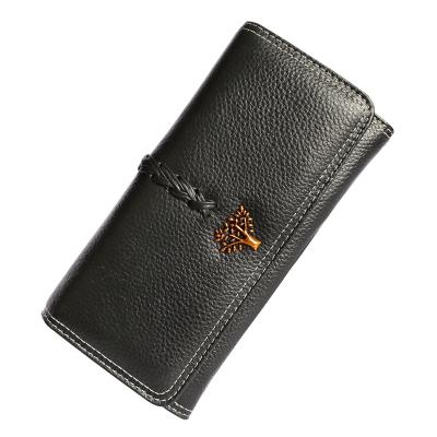 China European 2020 other multifunctional women than other new ladies cowhide leather long wallets women's wallet pinch and American wallet for sale