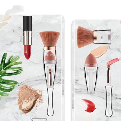 China 2021 Other New Hot Sale High Quality Products New Eco-friendly Fashionable 3 in 1 Simple Multifunctional Makeup Brush for sale