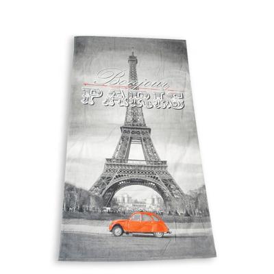 China Custom Compressed Universal Thick Microfiber Large Size Expandable Beach Towel for sale