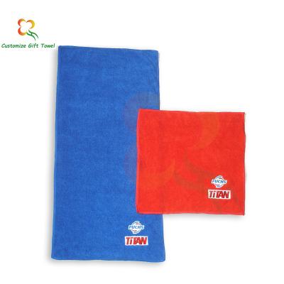 China Compressed Hot Sale Car Wash Microfiber Towel With Bag for sale